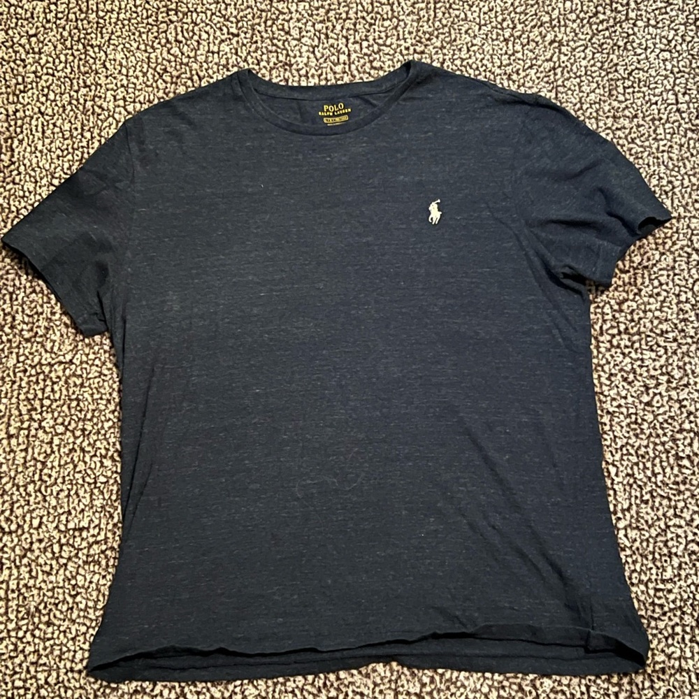 Navy blue Polo short sleeve shirt size large